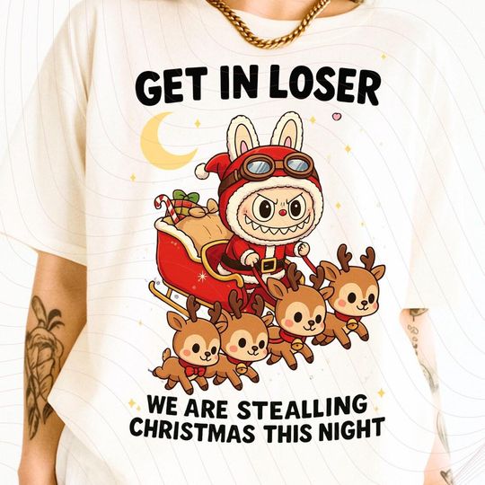 Discover Labubu Christmas Shirt, Cute Labubu Shirt, Kawaii Labubu Sweatshirt, Funny Holiday Sweater, Cozy Winter Sweatshirt, Xmas Gift Top for Fans