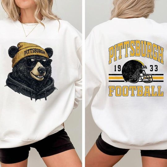 Discover Pittsburgh Mascot Football Vintage 2 Side Sweatshirt, Toodler Pittsburgh Football, Game Day Tee, Football Season Sweatshirt