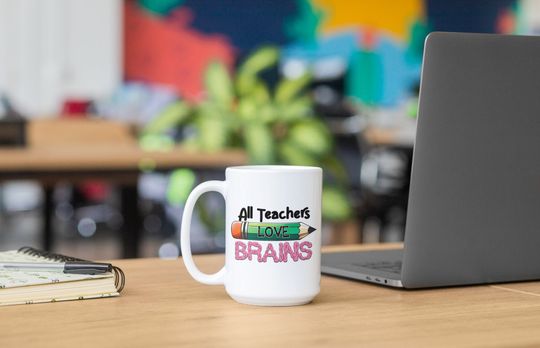 Discover Teachers Funny Brain Mug, Teachers Mug Gift, Halloween Mug for Teachers