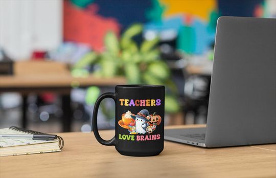 Discover Teachers Funny Brain Mug, Teachers Mug Gift, Halloween Mug for Teachers