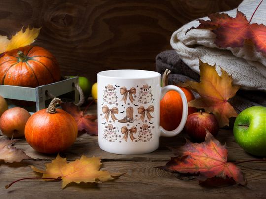 Coquette Cowboy Ghost Mug, Cowgirl Coquette Gift, Coquette Cowboy Ghost Mug