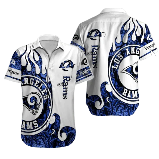 Discover Personalized Los Angeles Raams Dragon Scale Hawaiian Shirt Unisex Summer Aloha