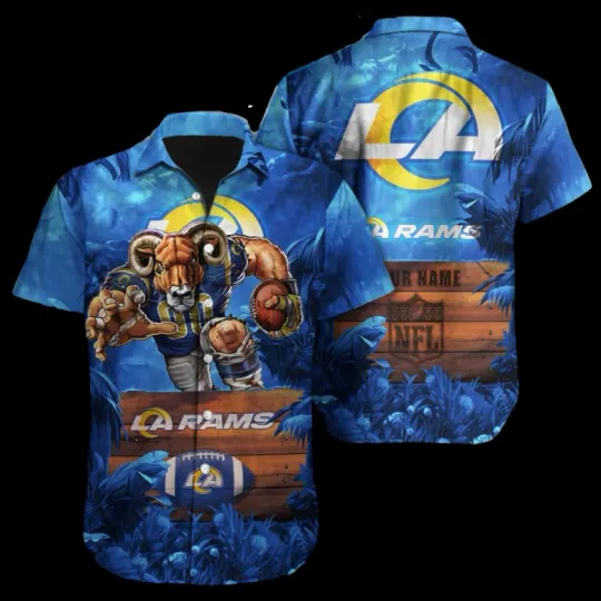 Discover Personalized Los Angeles Raams Sunset Beach Hawaiian Shirt Unisex Summer Aloha