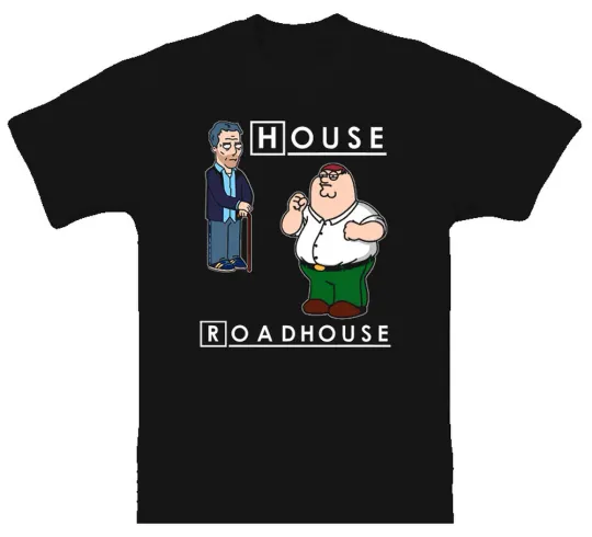 Discover Dr. House Roadhouse Peter Griffin Cartoon T-Shirt