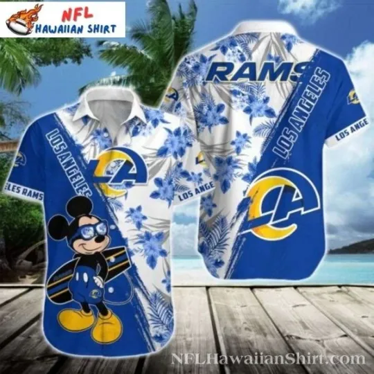 Discover Los Angeles Raams Mickey Magic Hawaiian Shirt , Gift for Fan