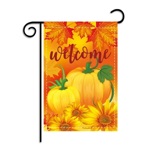 Discover Welcome Double Sided Garden Flag Thanksgiving Yard Decor