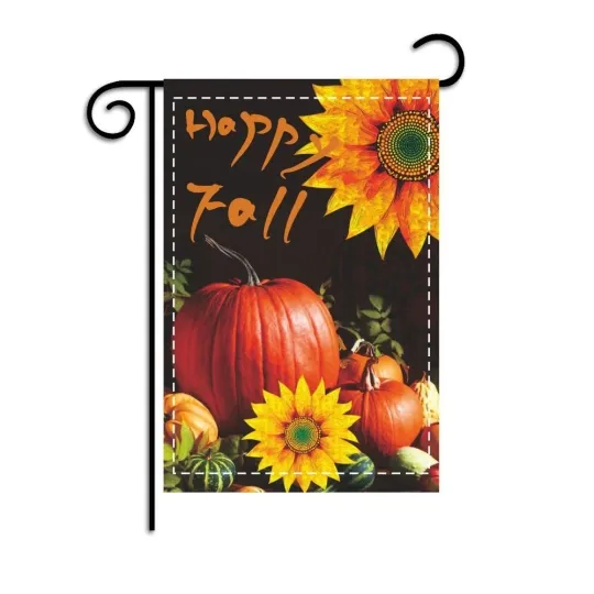 Discover Double Sided Pumpkin Thanksgiving Garden Flag