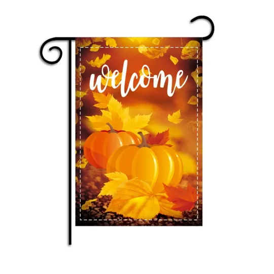 Discover Double Sided Thanksgiving Pumpkin Garden Flag