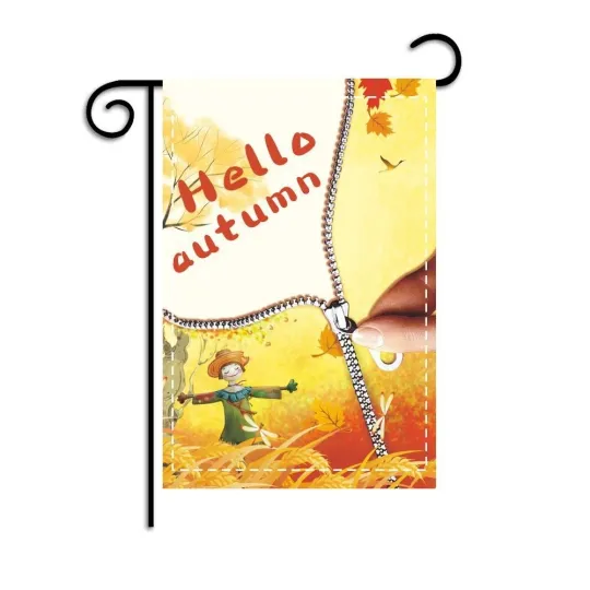 Discover Hello Autumn Double Sided Garden Flag Thanksgiving Yard Decoration