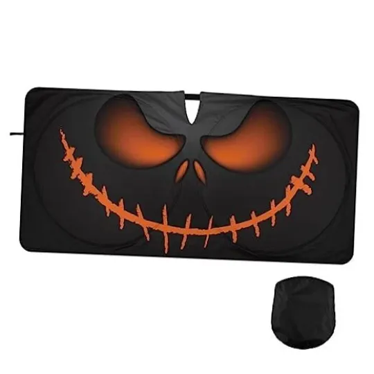 Discover Demon Eye Car Windshield Sun Shade Scary Pumpkin Face Halloween Small multi 24