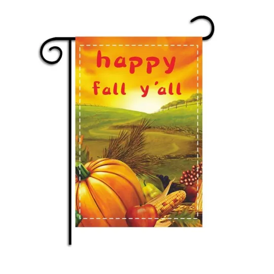 Discover Happy fall y'all Double Sided  Yard Flag Thanksgiving decoration garden flag
