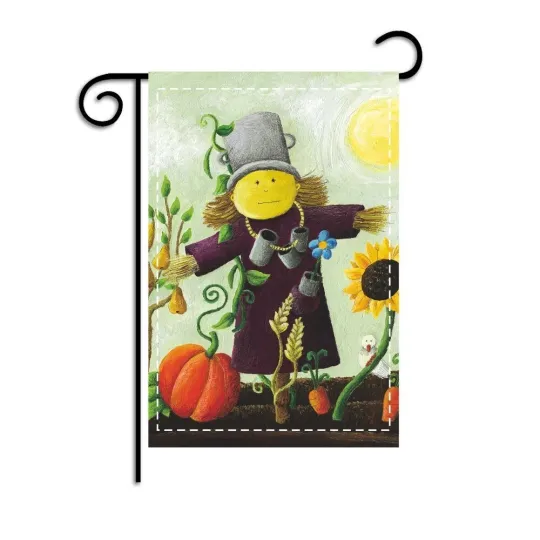 Discover Double Sided Scarecrow 12x18 Inch Yard Flag Thanksgiving decoration garden flag