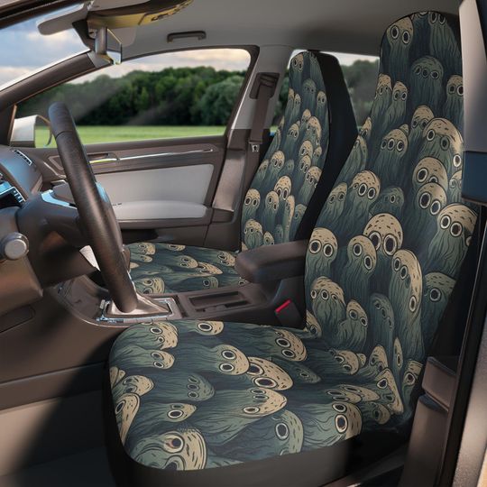 Discover Gothic Car Seat Covers, Goth Car Seat Cover Set, Creepy Witchy Car Seat Protector, Cute Car Accessories Women, Weirdcore Goth Car Seat Cover