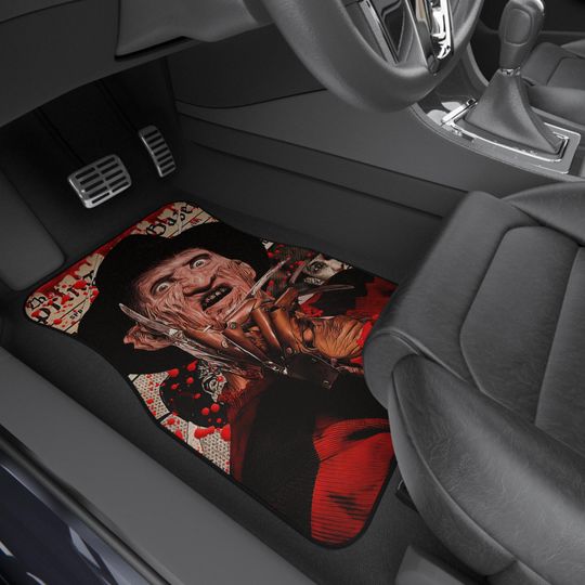 Discover Horror Floor Mats, Set of 4 Car Mats, Horror Car Mats, Fred Car Mats, Fred , Car Accessories, Floor Mats, Gift, Horror Lover