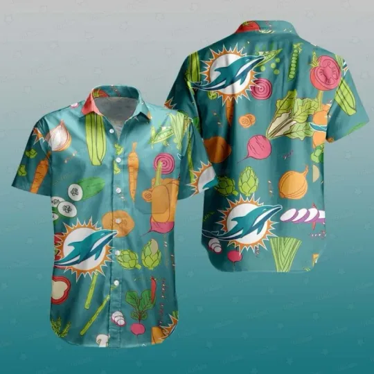 Discover Miami Dolphins Fresh Market Hawaiian Shirt Unisex S-5XL