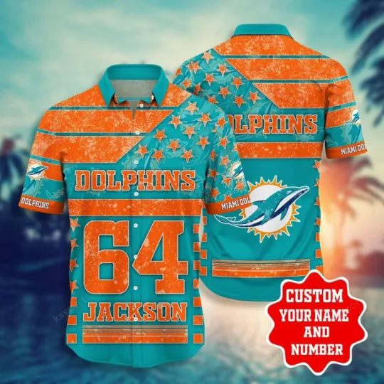 Discover Miami Dophiins Personalized Fan Edition Hawaiian Shirt Summer Aloha, Gift for Fan