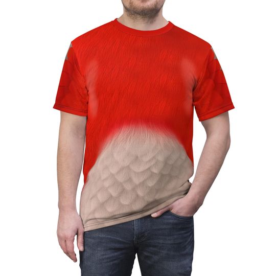 Wingo Red Bird Cosplay Shirt, Member of RoboGobo Inspired Costume