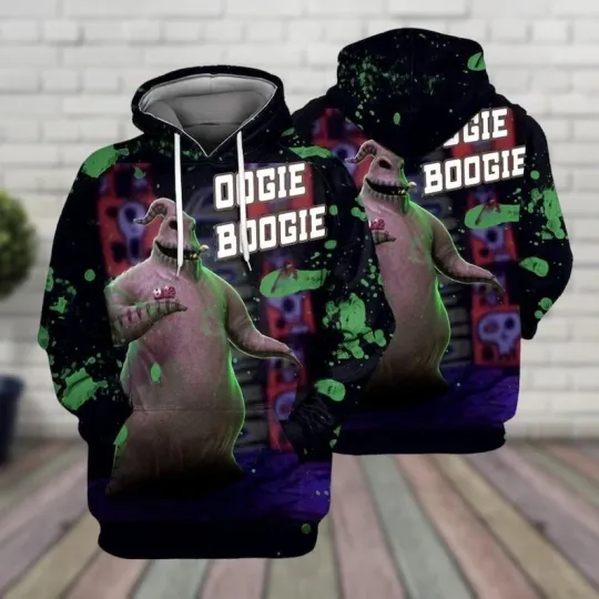 Discover Halloween Oogie Boogie Hoodie - Nightmare Before Christmas 3D Hoodie