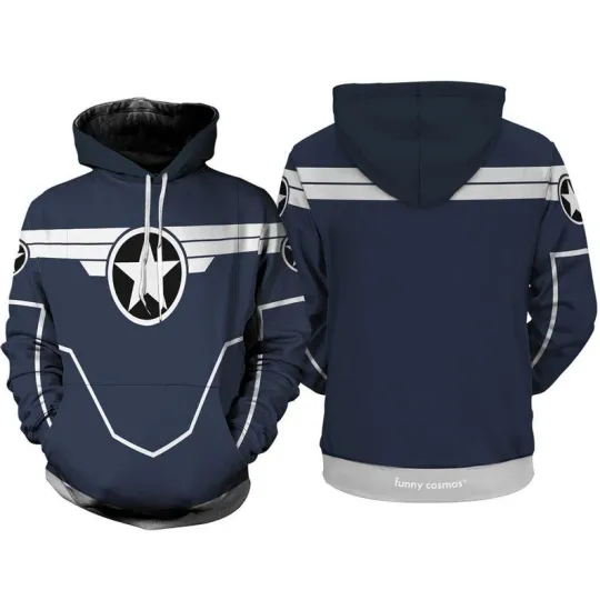 Captain America 3D Full Overprint Hoodie, Avengers Infinity War 3D Hoodie