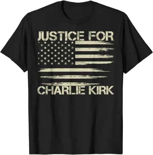 Discover Retro Justice Charlie Kirk Unisex T-Shirt