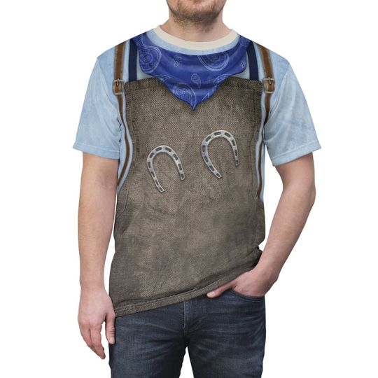 Cadaver Dans Horseshoe Apron Shirt, Haunted Mansion Costume