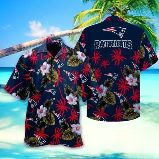 Discover New England Patriots Aloha Breeze Hawaiian Shirt Unisex S-5XL