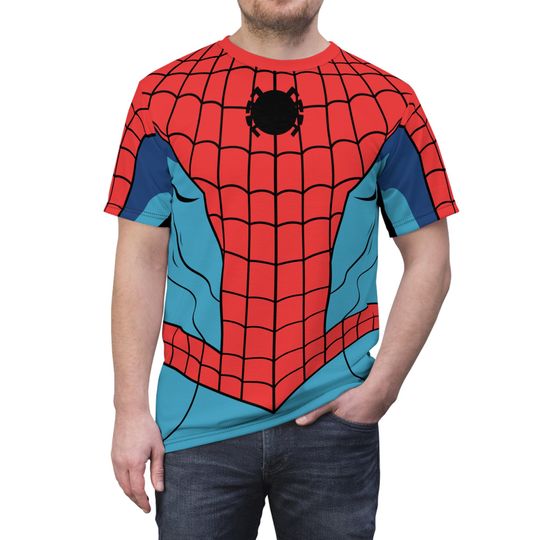 Discover Spider-Man Red Suit Unisex Shirt, Your Friendly Neighborhood Spider-Man Costume, Marvel-Inspired Cosplay, Comic-Con Character Fan Outfits