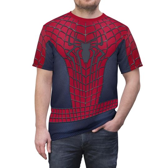 Spider Man Shirt, Amazing Spider-Man 2 Costume, Peter Parker 2014 Cosplay