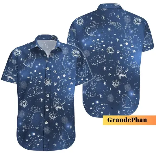 Cat Hawaiian Shirt, Funny Cat Shirt, Cat Lovers Gift Shirt