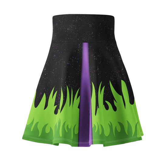Maleficent Women's Skirt | Halloween Skater Skirt | Cosplay Costume | Halloween Gift For Women
