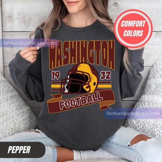 Discover Washington Football Vintage Style Comfort Colors Sweatshirt,Washington Crewneck Commander Sweater,Washington Fan Gift,Washington Shirt FSC15