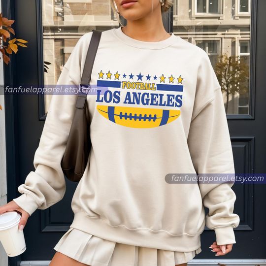 Discover Los Angeles Football Team Ram Vintage Sweatshirt, Football Sweatshirt, Football Fan Gifts