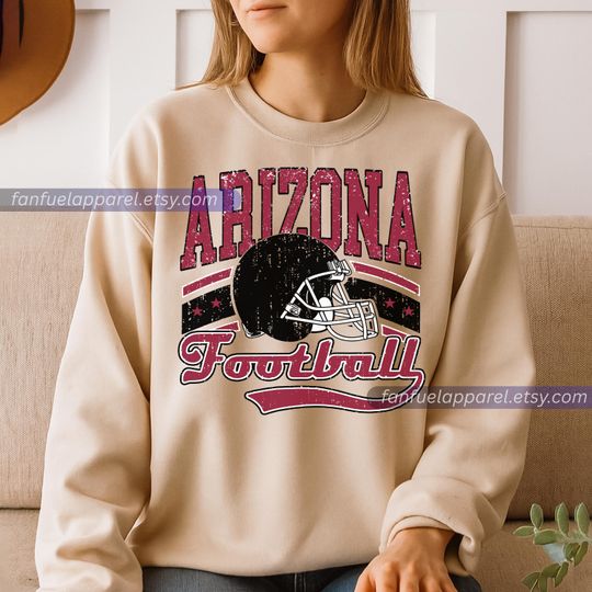 Discover Arizonna Football Team Vintage Sweatshirt, Football Sweatshirt, Football Fan Gifts
