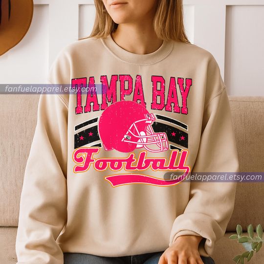 Discover Tampa Bay Football Team Buccaneer Vintage Sweatshirt, Football Sweatshirt, Football Fan Gifts