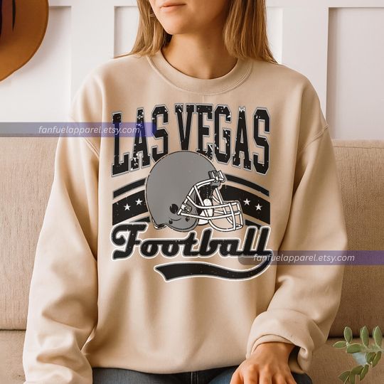 Las Vegas Football Team Raider Vintage Sweatshirt, Football Sweatshirt, Football Fan Gifts