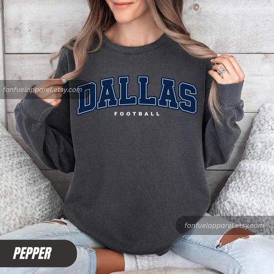 Dallas Football Team Cowboy Vintage Sweatshirt, Football Sweatshirt, Football Fan Gifts