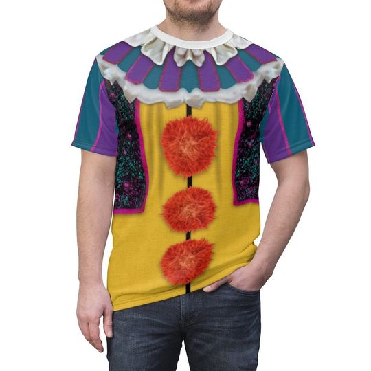 Discover Pennywise The Dancing Clown, Colorful Halloween Shirt, It Cosplay, Horror Movie Costume, Creepy Tee, Ghost Cosplayer, Halloween T-Shirts