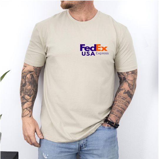 FedEx Costume T-Shirt, Funny Mail Carrier Halloween Graphic Tee