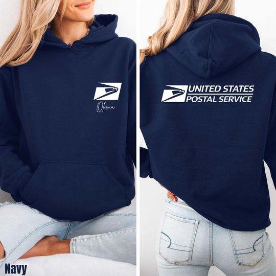 Discover Custom United States Mail Carrier Hoodie  Postal Service Worker Sweatshirt  Retro Delivery Driver Pullover for Men & Women  Post Office