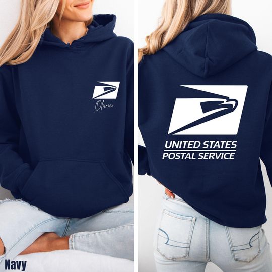 Discover Custom United States Mail Carrier Hoodie   Postal Service Worker Sweatshirt  Retro Delivery Driver Pullover for Men & Women  Post Office