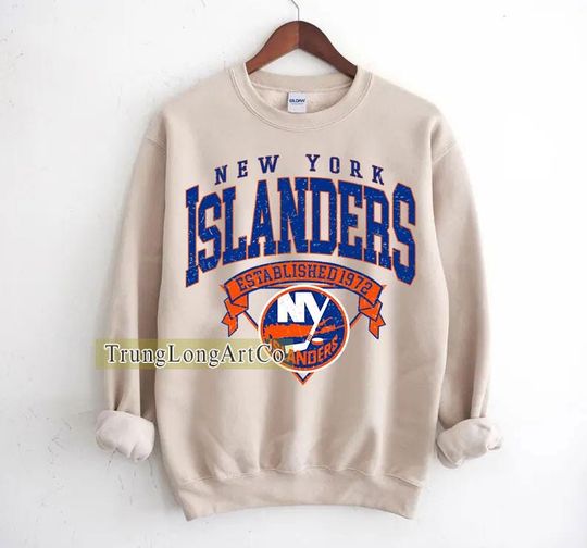 Discover New York Islanders Sweatshirt Crewneck, Vintage Islanders shirt, New York Hockey Fan shirt, Hockey Tee, Islanders Sweatshirt