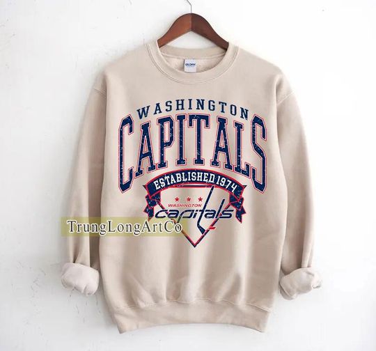 Washington Hockey Team Capitals Sweatshirt, Hockey Fan Gift, Game Day Sweatshirt