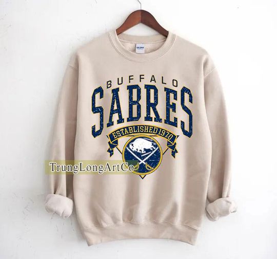 Discover Buffalo Sabres Sweatshirt Crewneck, Vintage Sabres shirt, Buffalo Hockey Fan shirt, Hockey Tee, Sabres Sweatshirt
