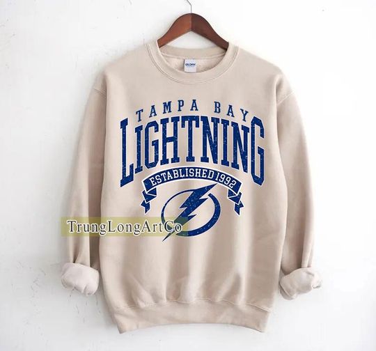 Discover Tampa Bay Hockey Team Lightning Sweatshirt, Hockey Fan Gift, Game Day Sweatshirt