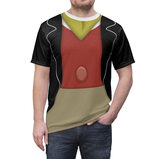 Jiminy Cricket Shirt, Pinocchio Costume, Disney Shirt, Mens Disney Shirt