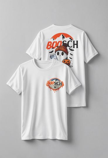 Discover Halloween Boo Ghost Double Sided T-Shirt, Spooky Season Graphic Tee, Funny Ghost Tee, Gifts for Her