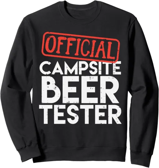Discover Official Campsite Tester Funny Dad Camper Unisex Crewneck Sweatshirt