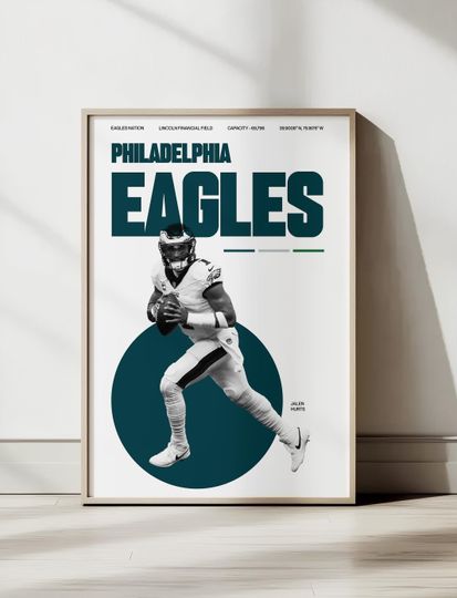 Discover Eagles football Poster | Football Wall Art