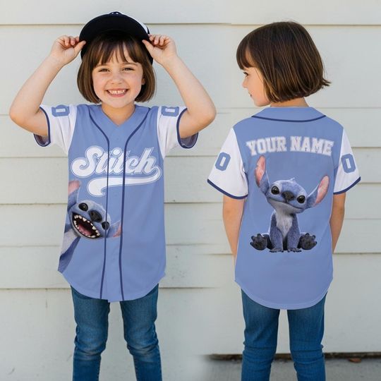 Discover Peronalized Disney Stitch Baseball Jersey, Lilo And Stitch Shirt, Disney World Movie Baseball Shirt, Disneyland Shirt, Stitch 2025 Fan Gift
