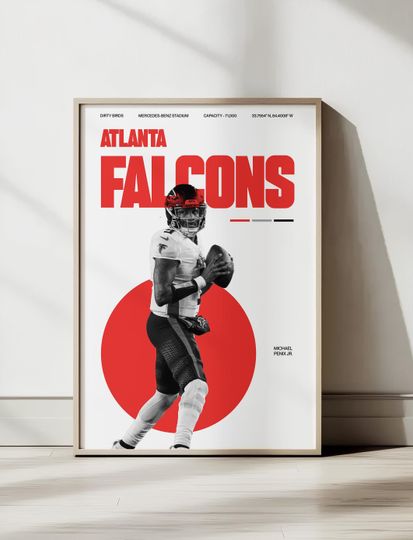Discover Falcons football Poster | Football Wall Art